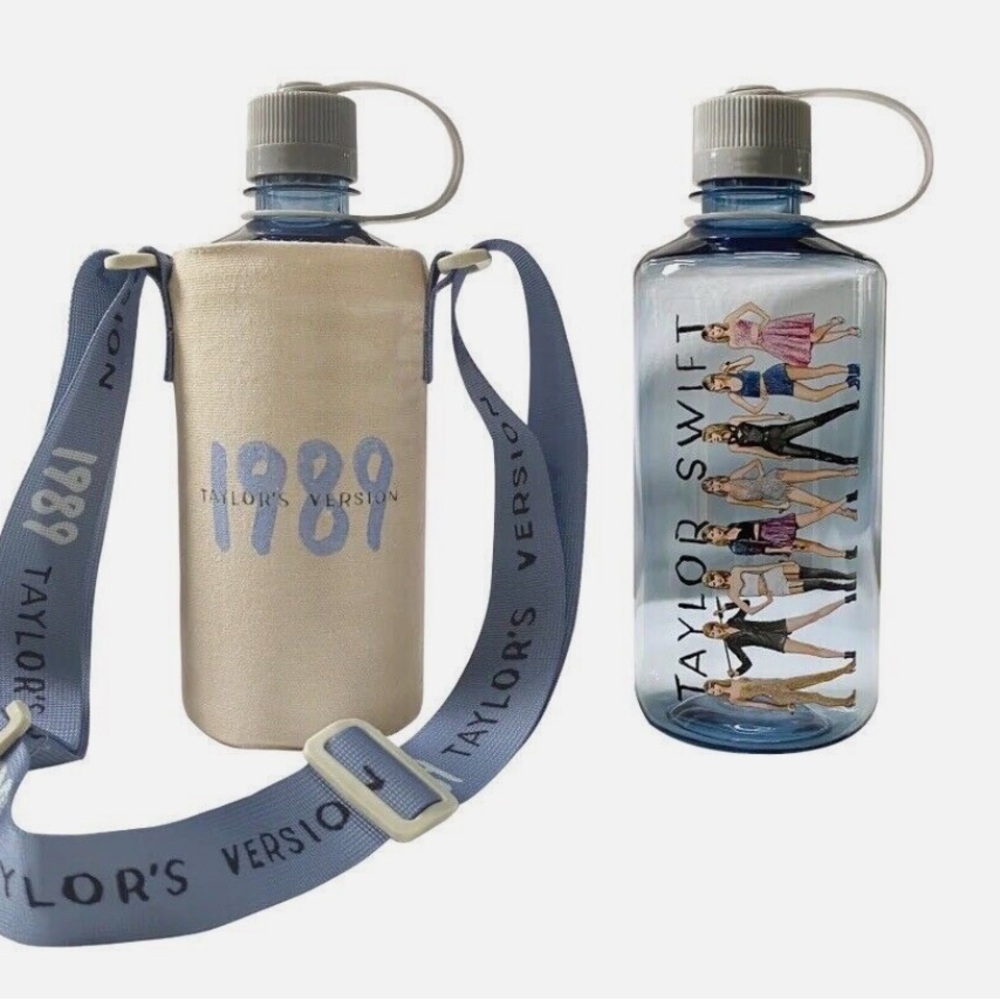 Taylor Swift 1989 TV Eras Water Bottle with Bottle Holder